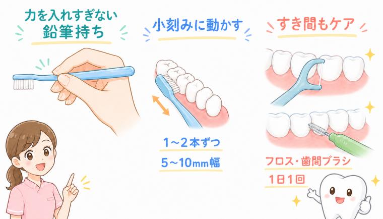 歯磨きの効果を高める！歯磨き粉の量と歯ブラシ選びのポイント